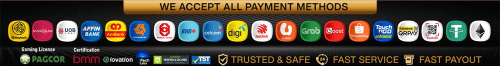 We accept all payment methods: banks, e-wallets, telco and crypto. Trusted and safe, fast service, fast payout.